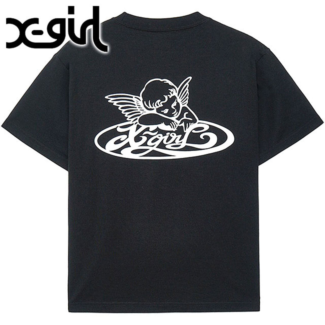 エックスガール X-girl ANGEL LOGO S/S TEE BLACK ブラック 黒 [105252011036] （ブラック） ブラック