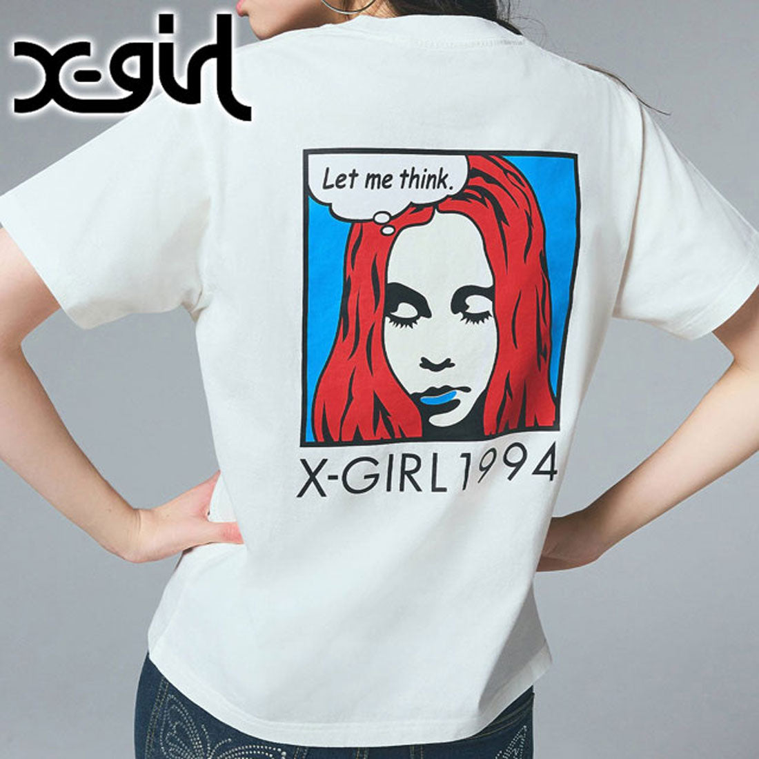 エックスガール X-girl POP FACE S/S TEE WHITE ホワイト 白 [105252011037] （ホワイト） ホワイト