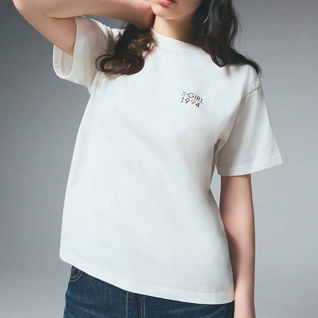 エックスガール X-girl POP FACE S/S TEE WHITE ホワイト 白 [105252011037] （ホワイト） ホワイト