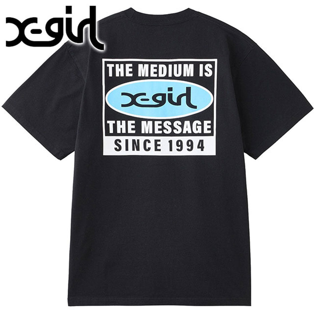 エックスガール X-girl BOX LOGO S/S TEE BLACK [105258011001] （BLACK） BLACK