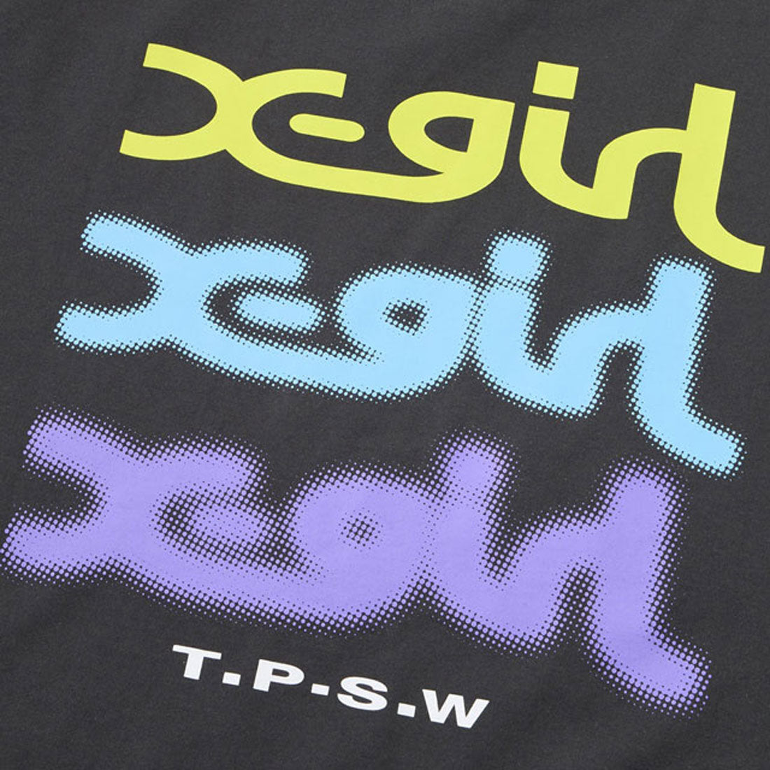 エックスガール X-girl GLOW LOGO S/S TEE CHARCOAL [105258011004] （CHARCOAL） CHARCOAL