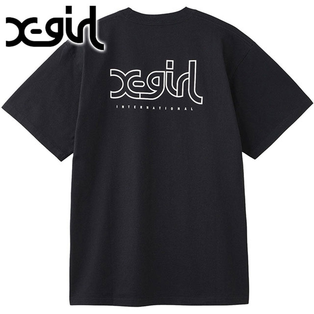 エックスガール X-girl MILLS LOGO S/S TEE BLACK [105258011006] （BLACK） BLACK