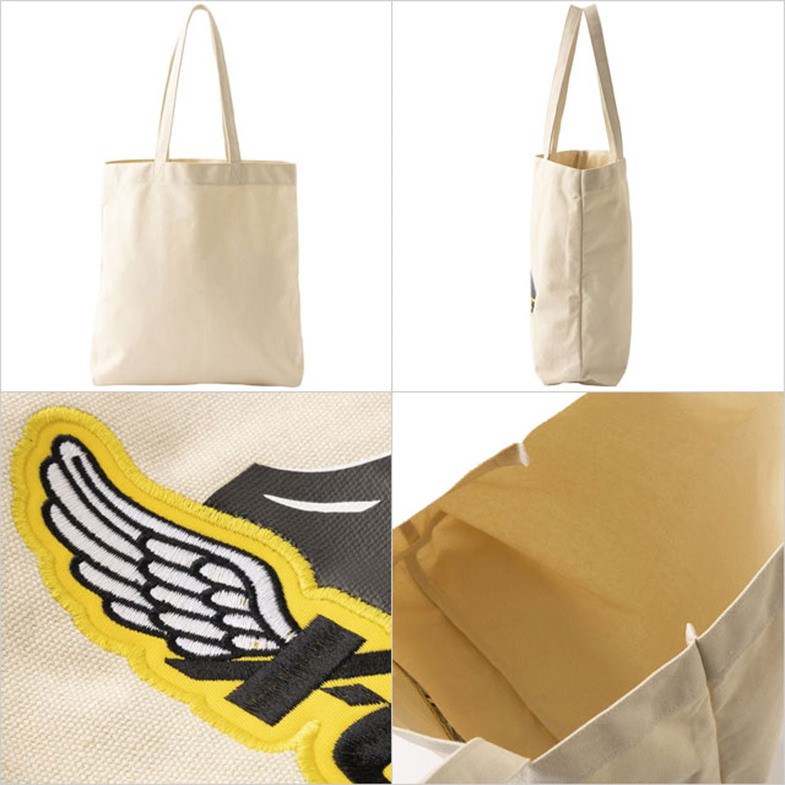 エックスガール X-girl ANGEL FACE PATCH TOTE BAG WHITE ホワイト 白 [105252053002] （ホワイト） ホワイト