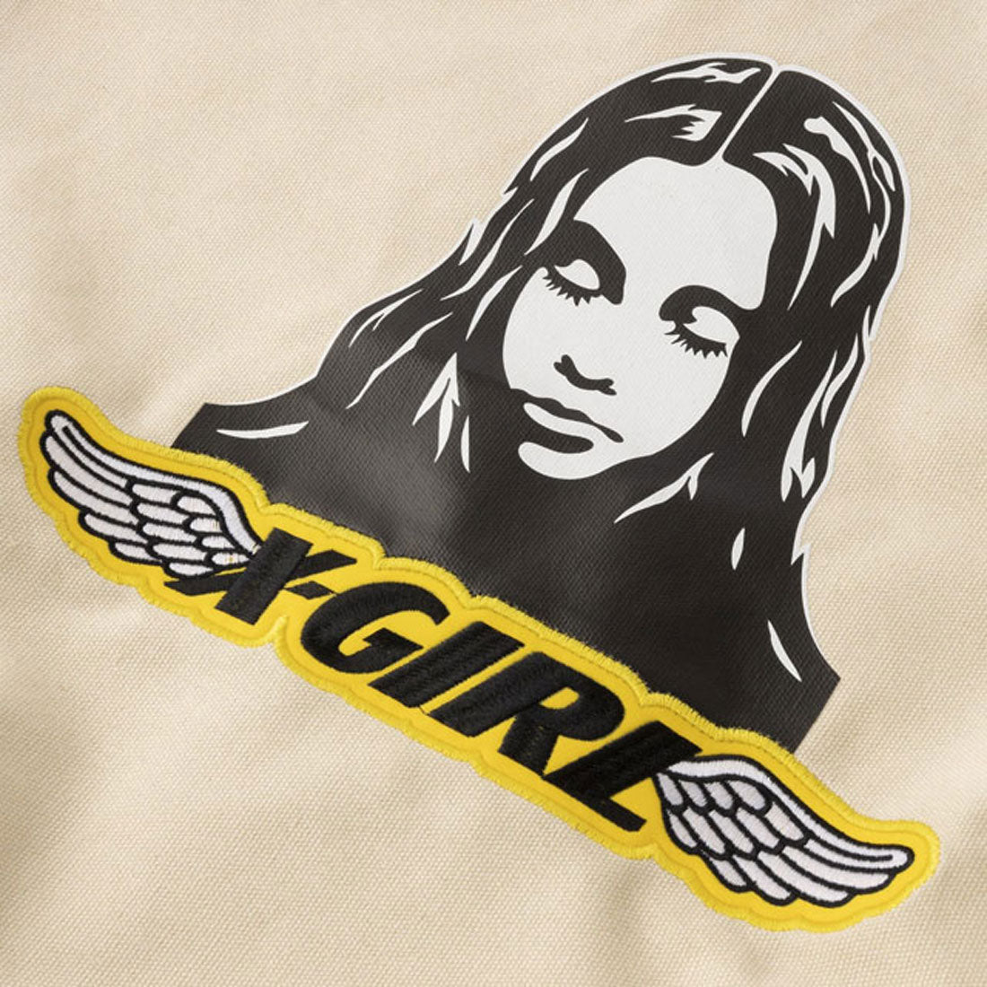 エックスガール X-girl ANGEL FACE PATCH TOTE BAG WHITE ホワイト 白 [105252053002] （ホワイト） ホワイト