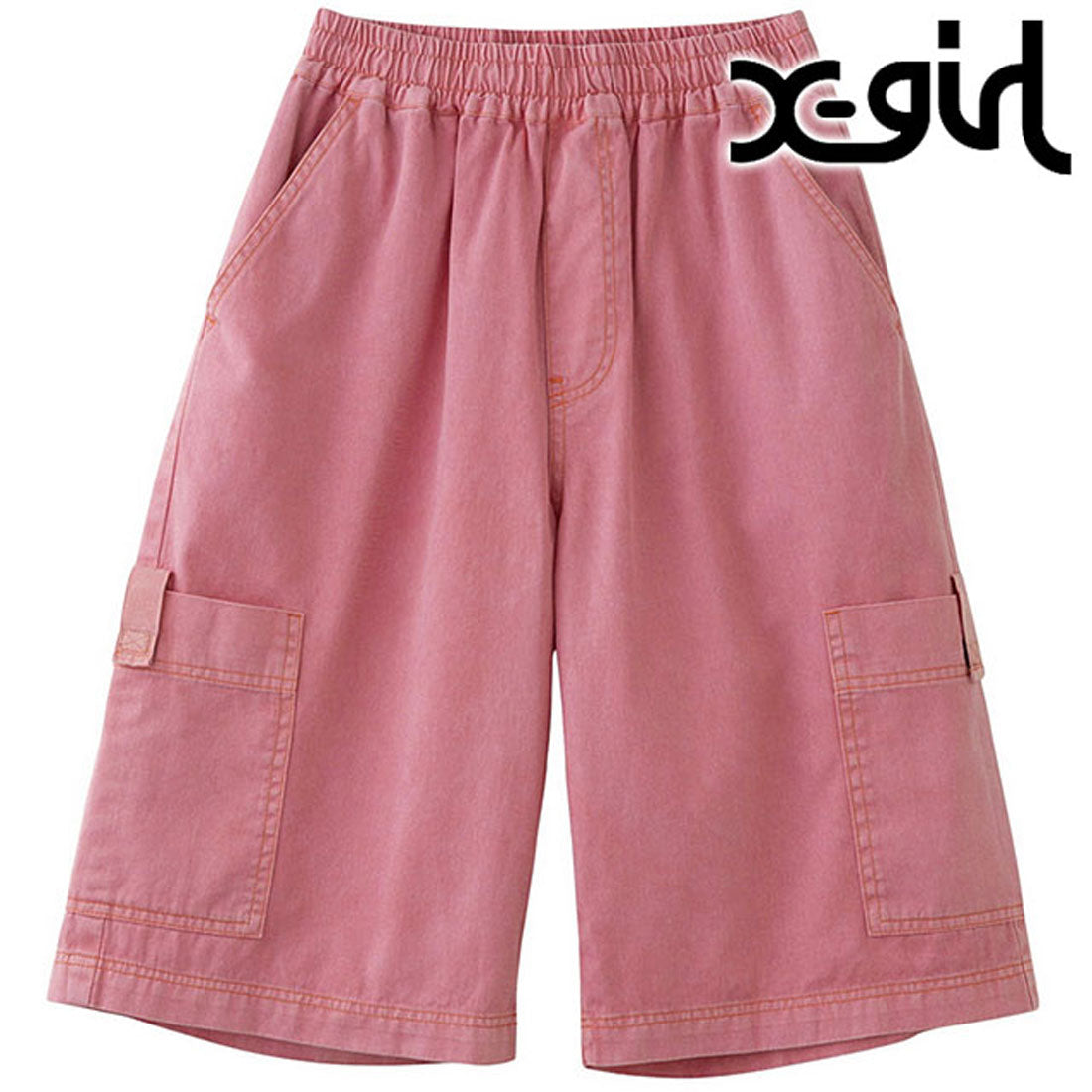 エックスガール X-girl FADED FACE EASY HALF PANTS PINK ピンク [105252031002] （ピンク） ピンク
