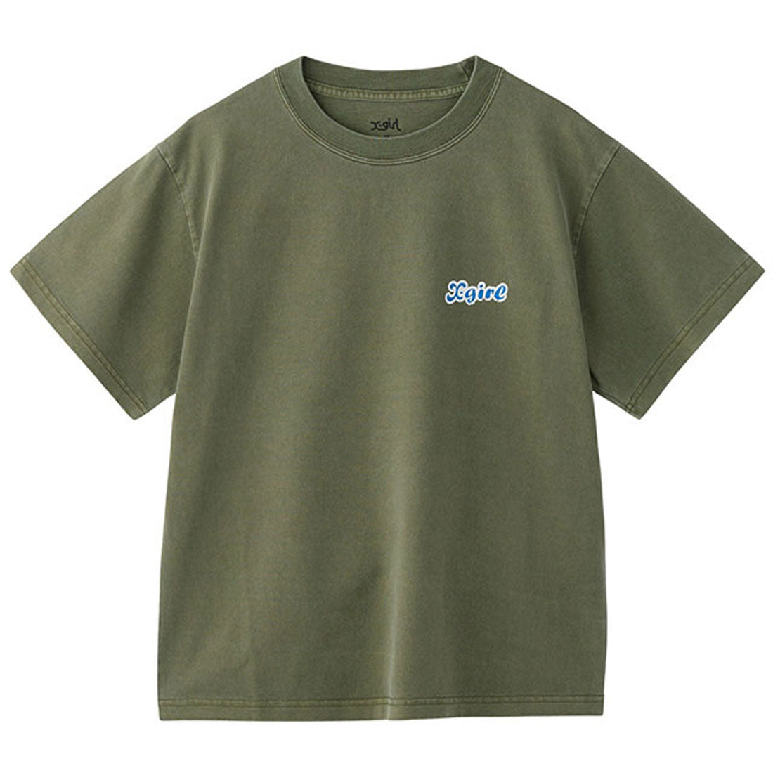 エックスガール X-girl FIRE HEART LOGO S/S TEE OLIVE [105253011010] （OLIVE） OLIVE