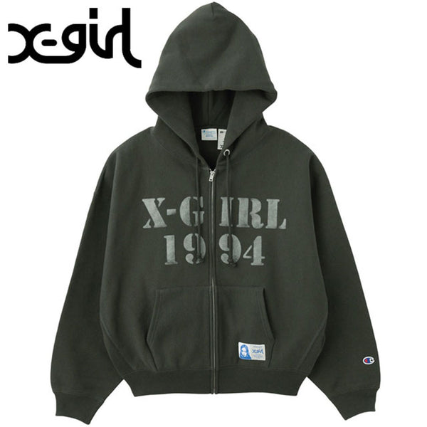 パーカー X-girl x CHAMPION SWEAT HOODIE X05835EW029548_001_grande.jpg?