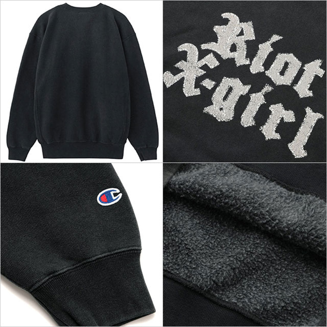 X-girl × Champion REVERSE WEAVE HOODIE