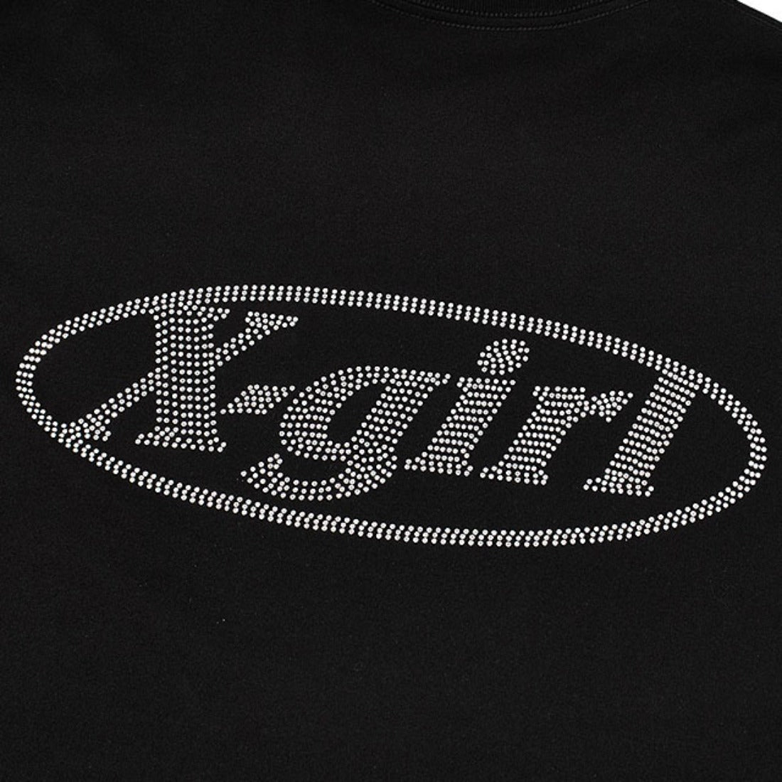 エックスガール X-girl RHINESTONE OVAL LOGO S/S BIG TEE DRESS BLACK [105262041007] （BLACK） BLACK
