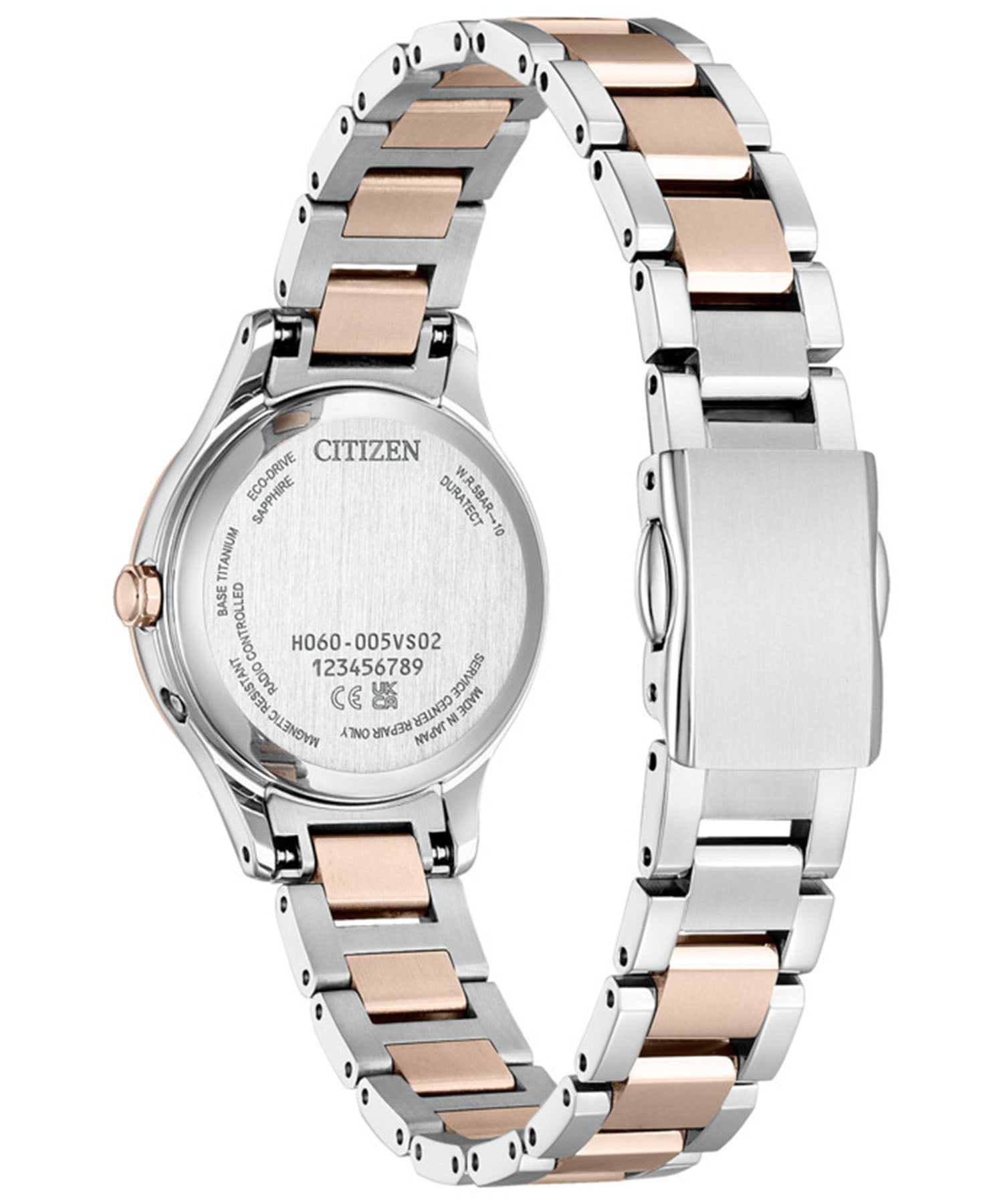 CROSSSEA xC xC CROSSSEA Solar Powered Eco-Drive Radio-Controlled Watch Model Worn by Keiko Kitagawa Sakura Pink Hikari Collection