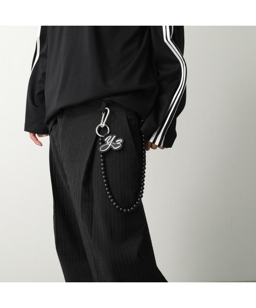 ワイスリー Y-3 Y-3 キーリング KEY CHAIN JV9726 ウッドビーズ レザー （BLACK/ブラック） BLACK/ブラック
