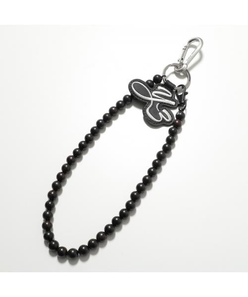 ワイスリー Y-3 Y-3 キーリング KEY CHAIN JV9726 ウッドビーズ レザー （BLACK/ブラック） BLACK/ブラック