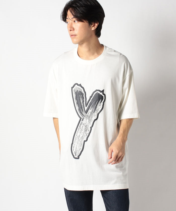 Y-3 Y-3 Logo GFX TEE Graphic T-Shirt cotton Unisex white HY1272