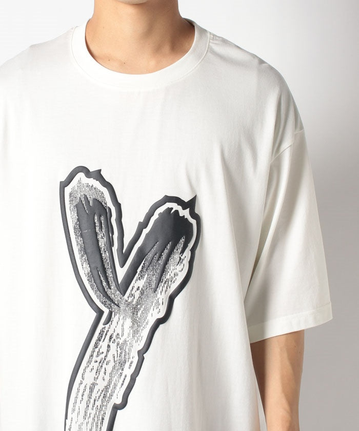 Y-3 Y-3 Logo GFX TEE Graphic T-Shirt cotton Unisex white HY1272