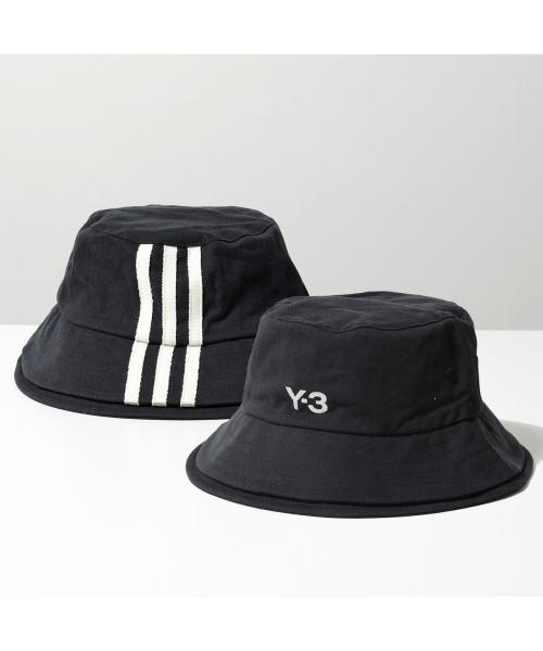 ワイスリー Y-3 Y-3 バケットハット Y-3 STRP B HAT コットン ストライプス （JN7192/BLACK/ブラック） JN7192/BLACK/ブラック