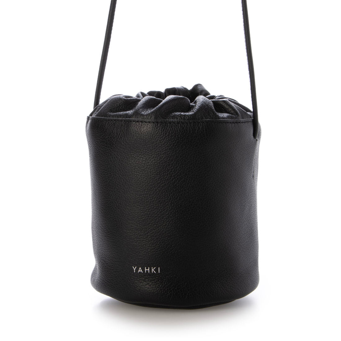 ヤーキ YAHKI レザー巾着バッグ （black） black
