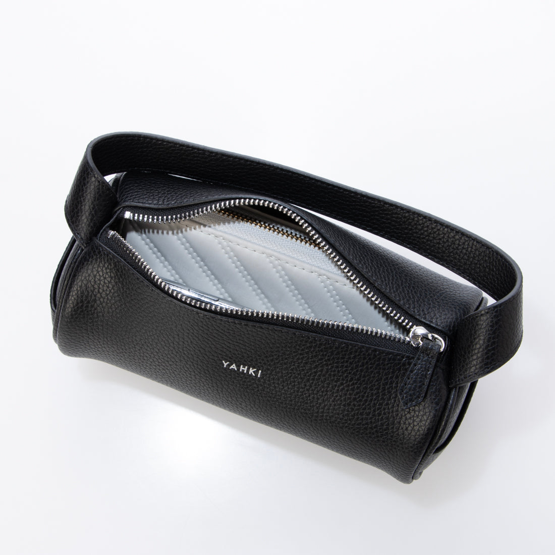 ヤーキ YAHKI シュリンクソフトダブルフェイスハンドバッグ （black） black