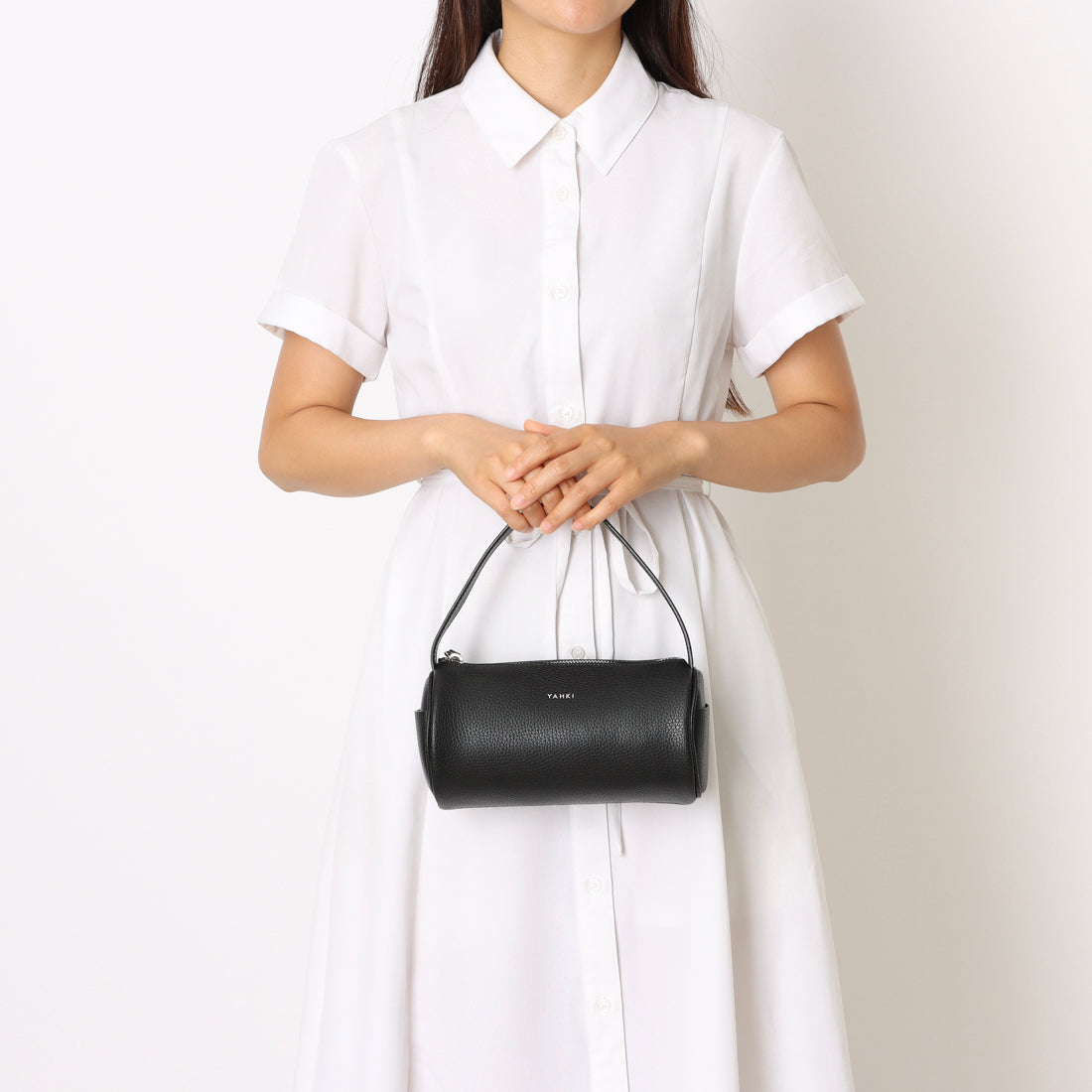 いーちゃん　YAHKI YAHKI Shrink Soft Double Face Handbag