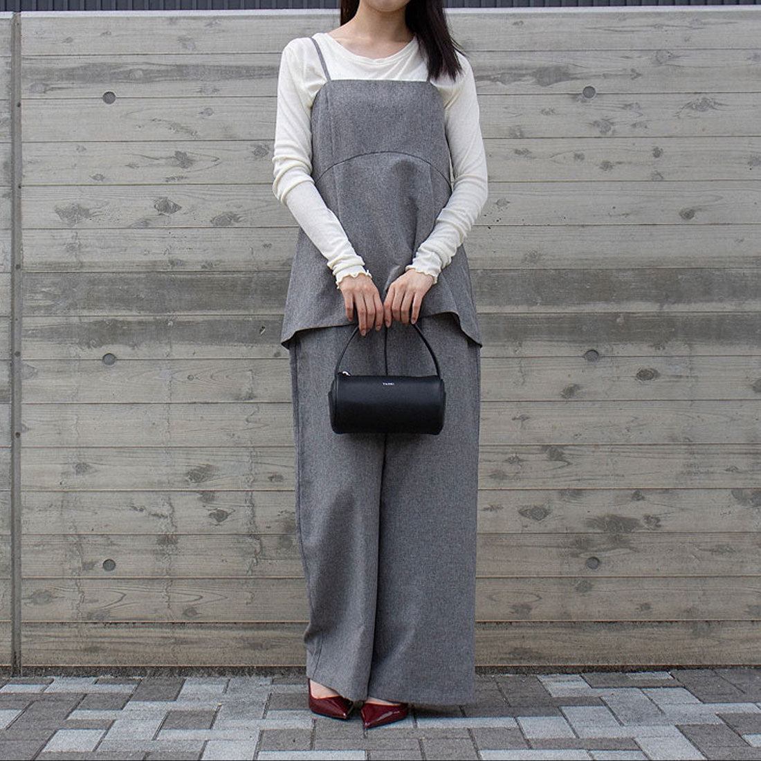 ヤーキ YAHKI シュリンクソフトダブルフェイスハンドバッグ （black） black