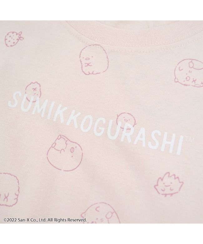 キャラバスケット CharaBasket すみっコぐらし サンエックス Tシャツ バルーン袖 長袖 プリント キッズ 子供