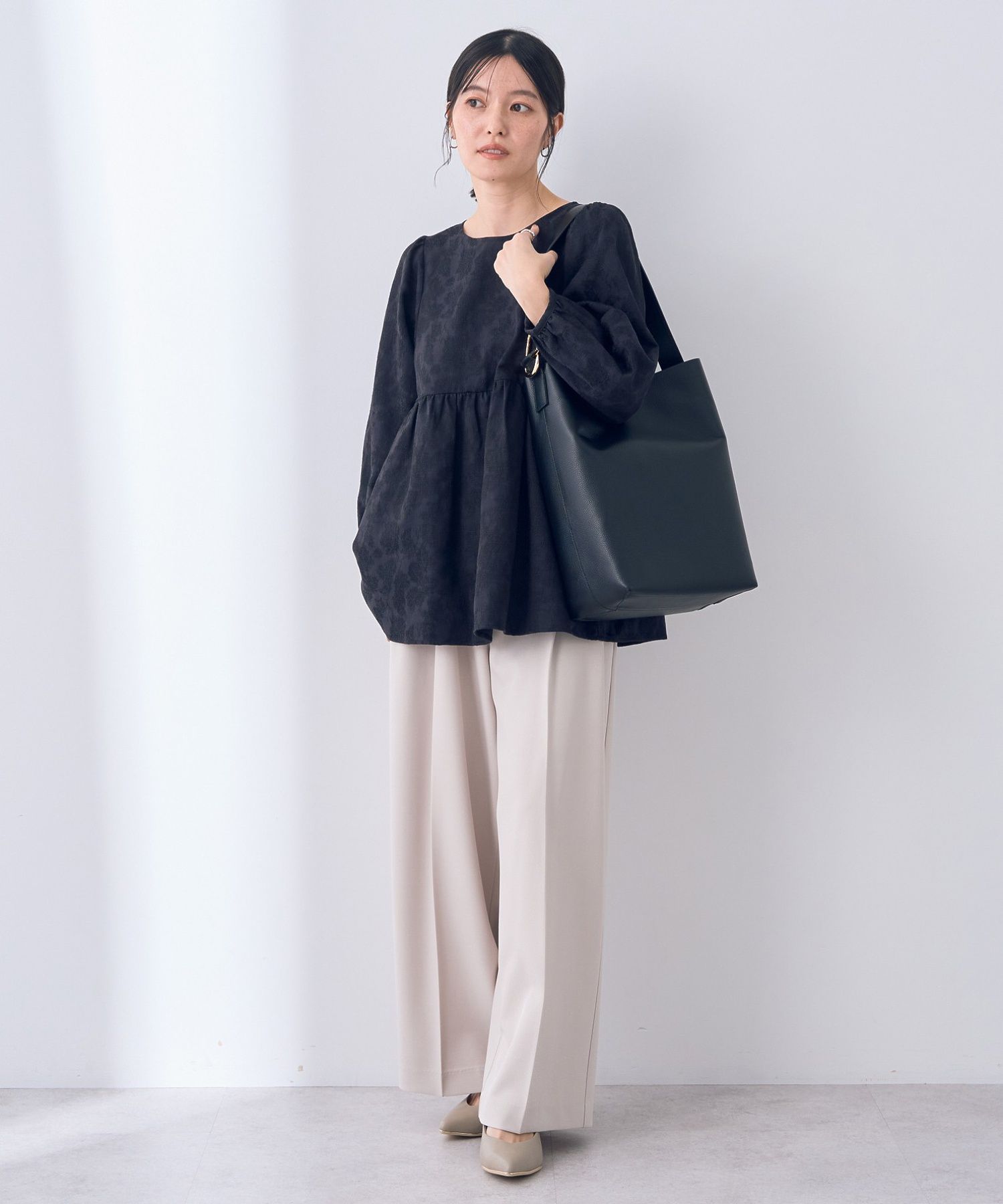 イェッカ ヴェッカ YECCA VECCA 【story.】ワンハンドルショルダーバッグ （ブラック） ブラック