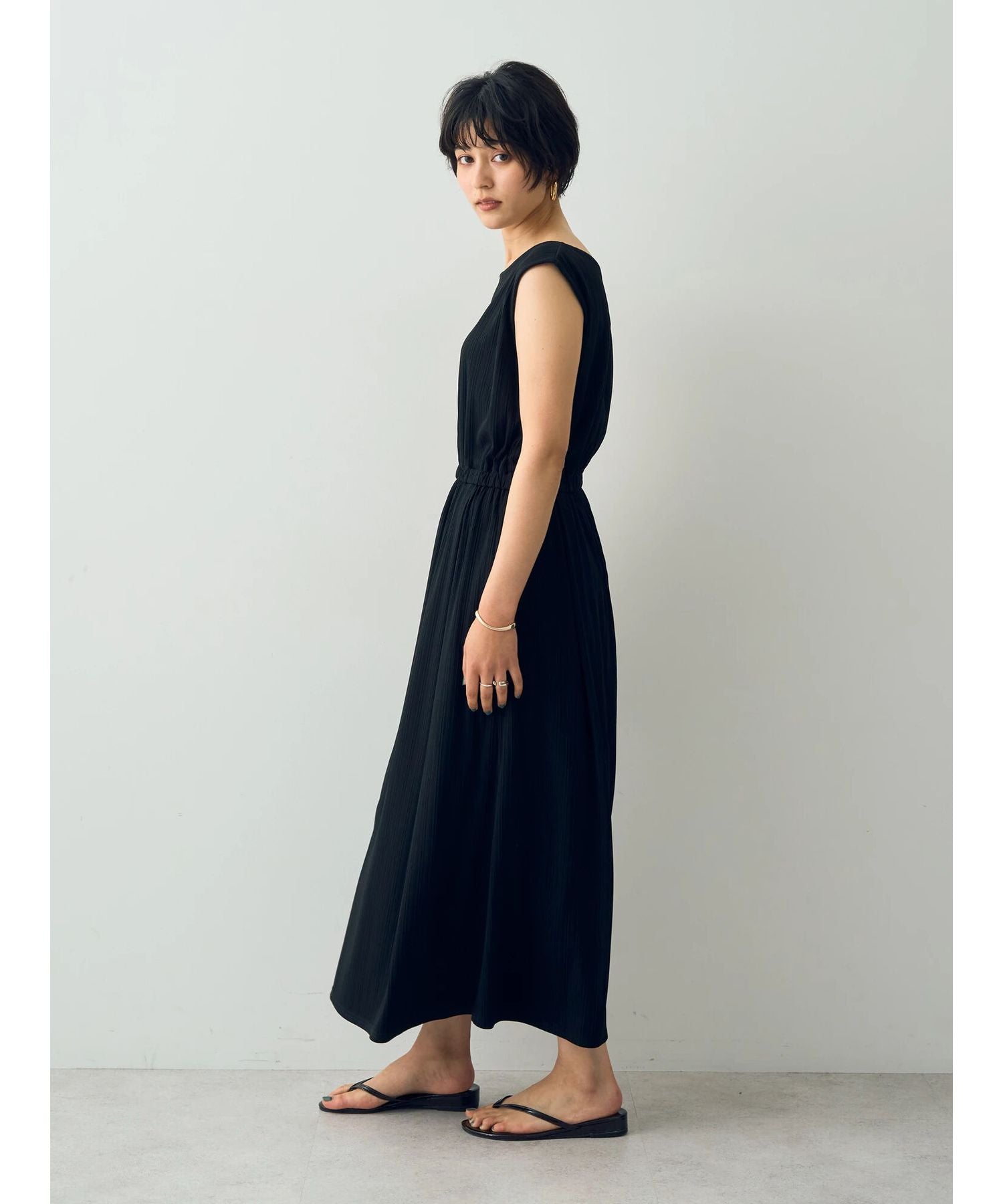 イェッカ ヴェッカ YECCA VECCA [2SET]ポケットシャツ×ロングワンピース （ダークベージュ） ダークベージュ