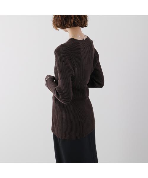 イエン YENN YENN カーディガン COTTON RIB CARDIGAN Y251-91013 （ネイビー） ネイビー