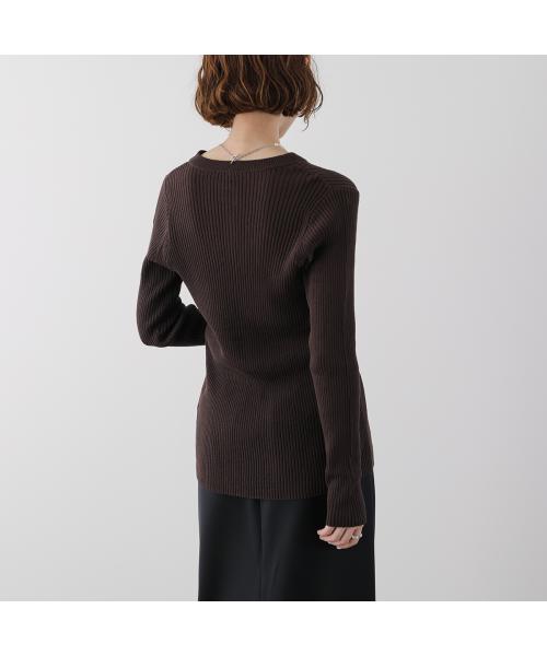 イエン YENN YENN カーディガン COTTON RIB CARDIGAN Y251-91013 （ネイビー） ネイビー