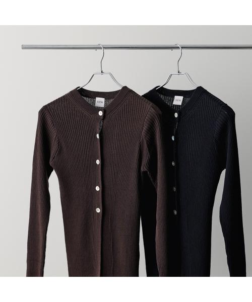 イエン YENN YENN カーディガン COTTON RIB CARDIGAN Y251-91013 （ネイビー） ネイビー