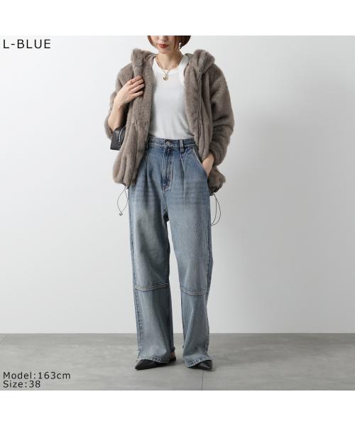 イエン YENN YENN デニムパンツ HIGH RISE TUCK WIDE PANTS Y222-31010 （L-BLUE/ライトブルー） L-BLUE/ライトブルー