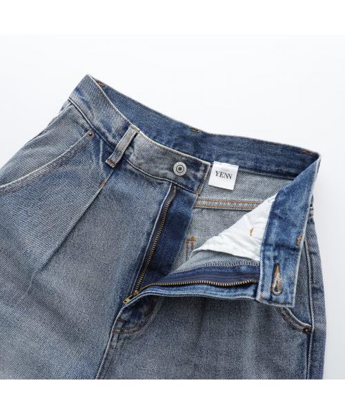 イエン YENN YENN デニムパンツ HIGH RISE TUCK WIDE PANTS Y222-31010 （L-BLUE/ライトブルー） L-BLUE/ライトブルー
