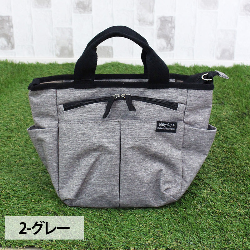 TopIsm Cart Bag Round Bag Golf Men's Mini Tote Bag 2WAY Shoulder Bag Heather Color Accessories Bag Small