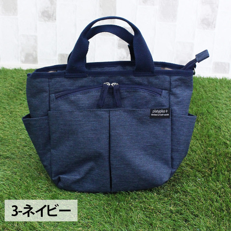 TopIsm Cart Bag Round Bag Golf Men's Mini Tote Bag 2WAY Shoulder Bag Heather Color Accessories Bag Small