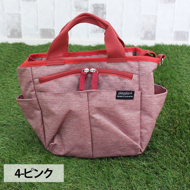 TopIsm Cart Bag Round Bag Golf Men's Mini Tote Bag 2WAY Shoulder Bag Heather Color Accessories Bag Small