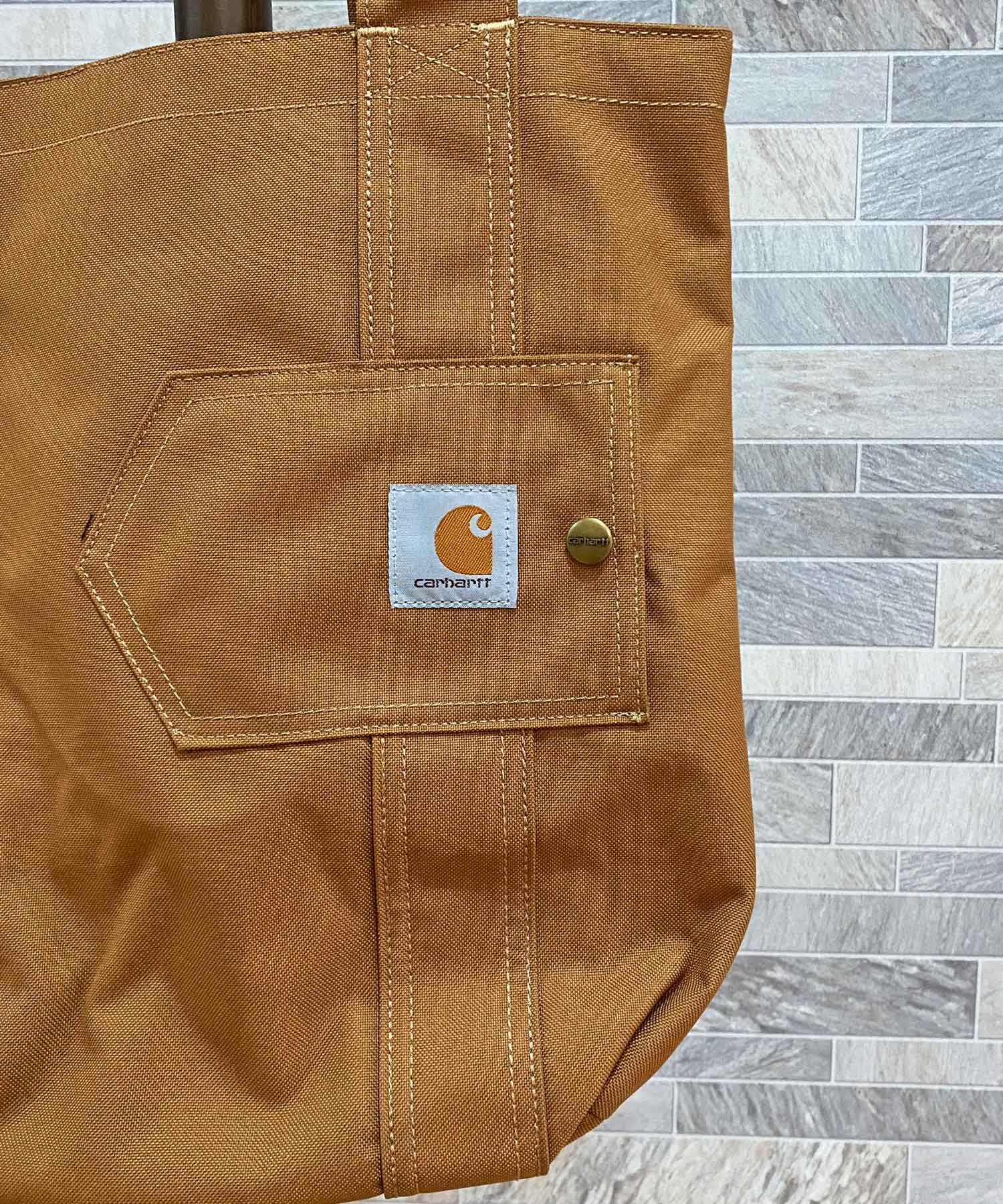 トップイズム TopIsm Carhartt カーハート トートバッグ ショルダーバッグ 鞄 カバン ブランド メンズ バッグ レディース ワンポイント 男女兼用 （2-ブラウン） 2-ブラウン