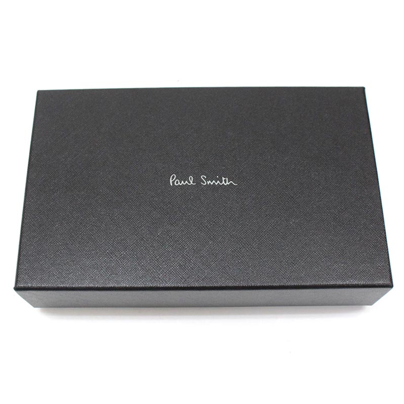 トップイズム TopIsm PAUL SMITH ポールスミス 長財布 ラウンドファスナー 財布 レザー 本革ウォレット 無地 ワンポイント ロゴ メンズ インポート ブランド プレゼント ギフト （79ブラック） 79ブラック