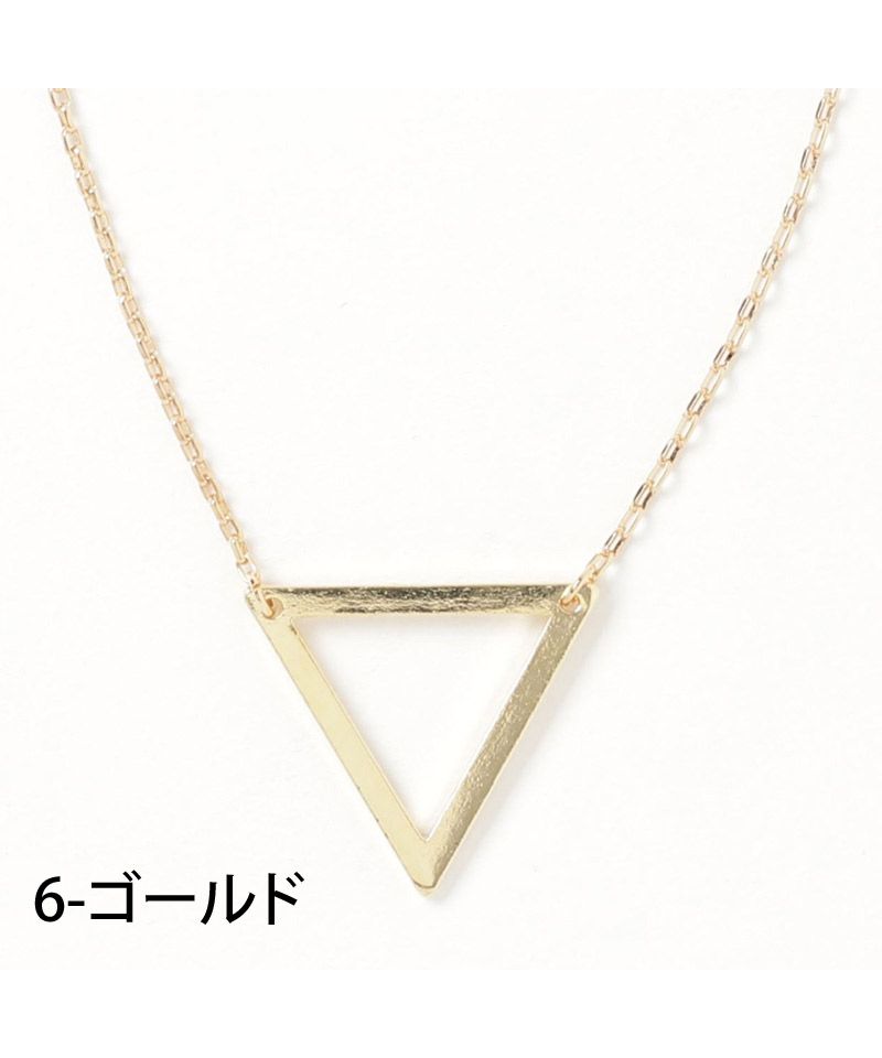 トップイズム TopIsm ネックレス メンズ レディース アクセサリー リングネックレス ダブルリング トライアングル ペンダントトップ チェーン おしゃれ アクセ 小物 春夏 男女兼用