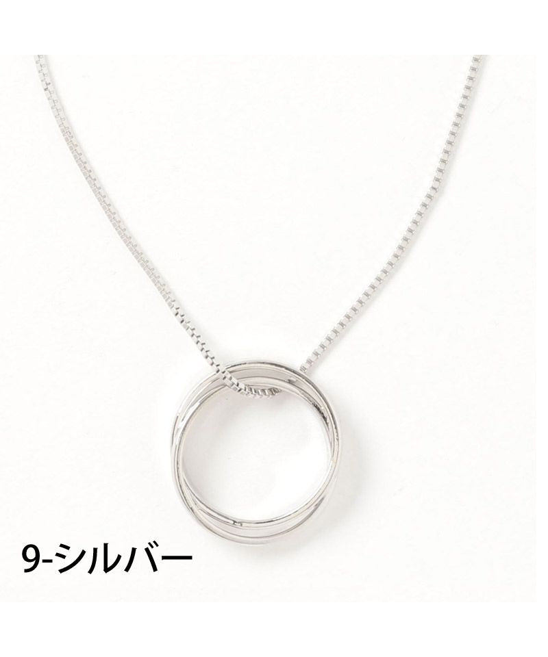 トップイズム TopIsm ネックレス メンズ レディース アクセサリー リングネックレス ダブルリング トライアングル ペンダントトップ チェーン おしゃれ アクセ 小物 春夏 男女兼用