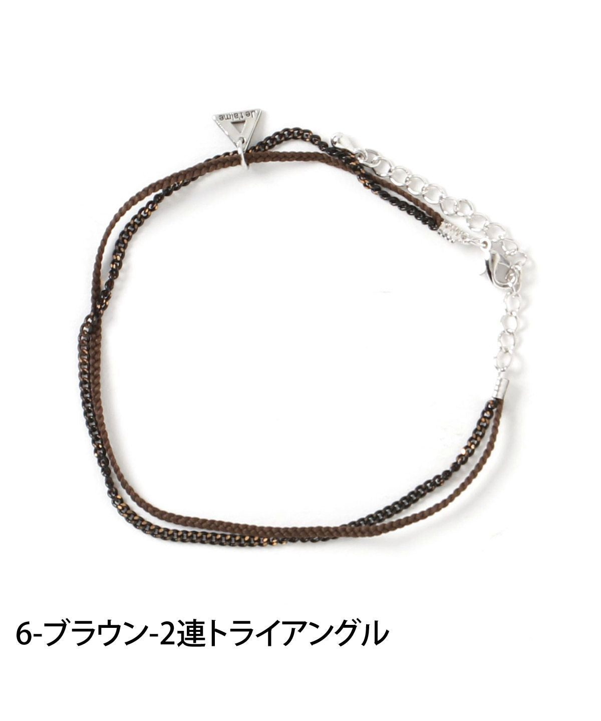 トップイズム TopIsm アンクレット メンズ レディース アクセサリー シンプル トライアングル プレート 紐 ひも チェーン フェイクレザー 男女兼用 春夏 小物 （2-グリーン-プレートデザイン） 2-グリーン-プレートデザイン