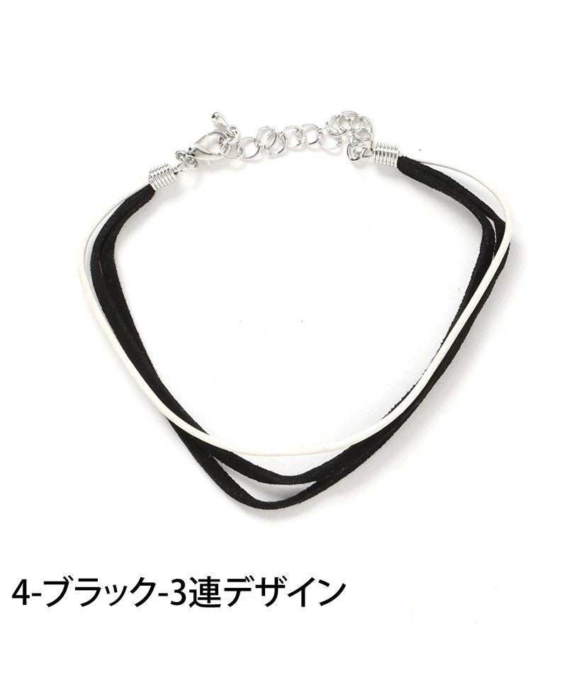 トップイズム TopIsm アンクレット メンズ レディース アクセサリー シンプル 3連 プレート 紐 ヒモ おしゃれ 男女兼用 小物