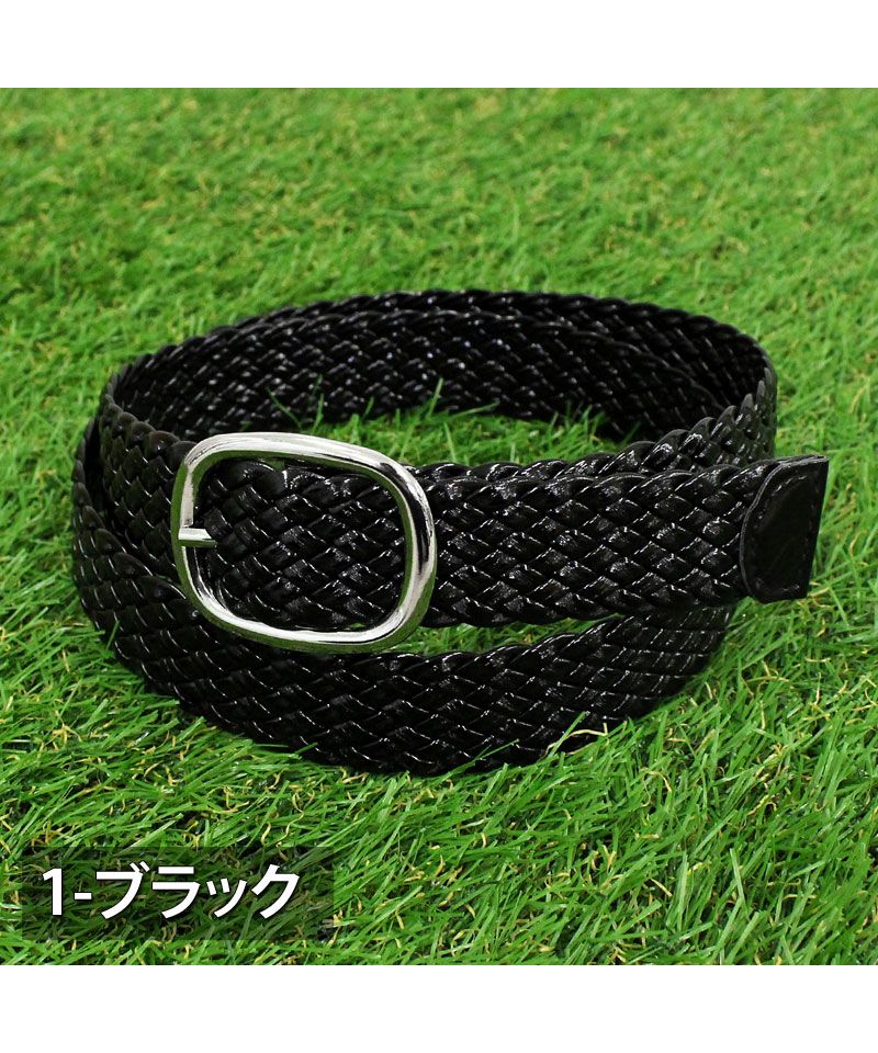 トップイズム TopIsm ゴルフ ベルト レディース ゴルフウェア メッシュ ゴルフベルト 編み込み おしゃれ 黒 白 ホワイト ブラック （3-ベージュ） 3-ベージュ