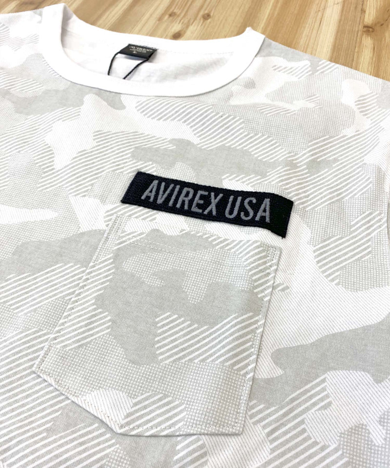トップイズム TopIsm AVIREX アビレクッス フェイドウォッシュ 長袖 ファティーグ Tシャツ ロングTシャツ 長袖Tシャツ ロンT 長袖 綿100% メンズ ブランド