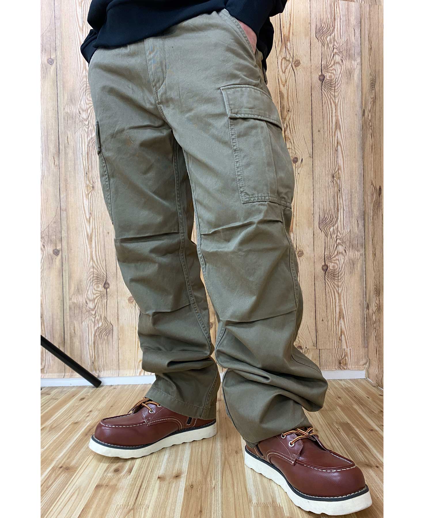 トップイズム TopIsm AVIREX アビレックス カーゴパンツ ミリタリー カモフラ 迷彩 無地 ファティーグパンツ