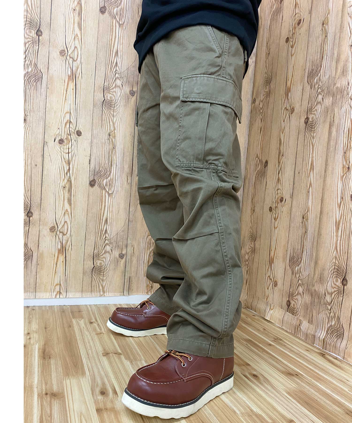 トップイズム TopIsm AVIREX アビレックス カーゴパンツ ミリタリー カモフラ 迷彩 無地 ファティーグパンツ