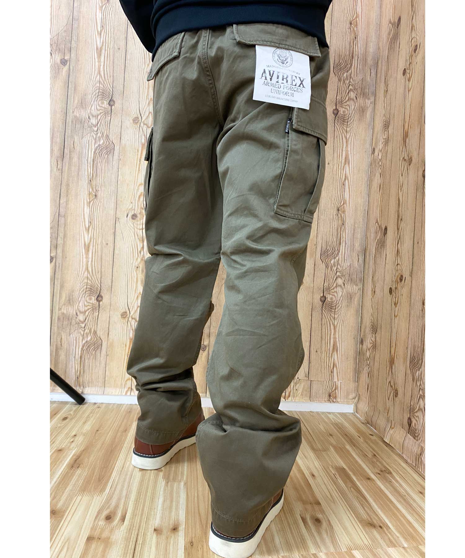 トップイズム TopIsm AVIREX アビレックス カーゴパンツ ミリタリー カモフラ 迷彩 無地 ファティーグパンツ