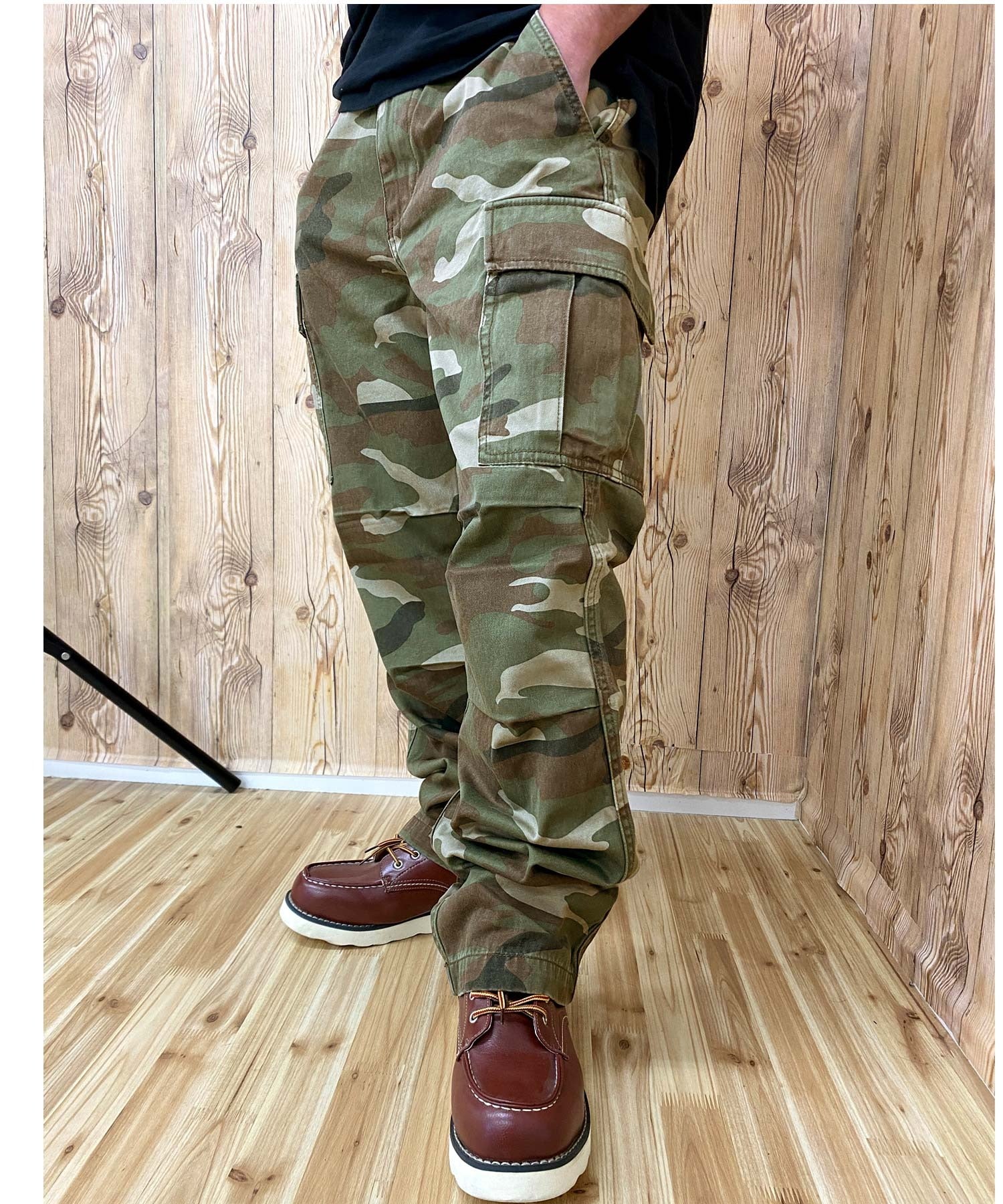 トップイズム TopIsm AVIREX アビレックス カーゴパンツ ミリタリー カモフラ 迷彩 無地 ファティーグパンツ