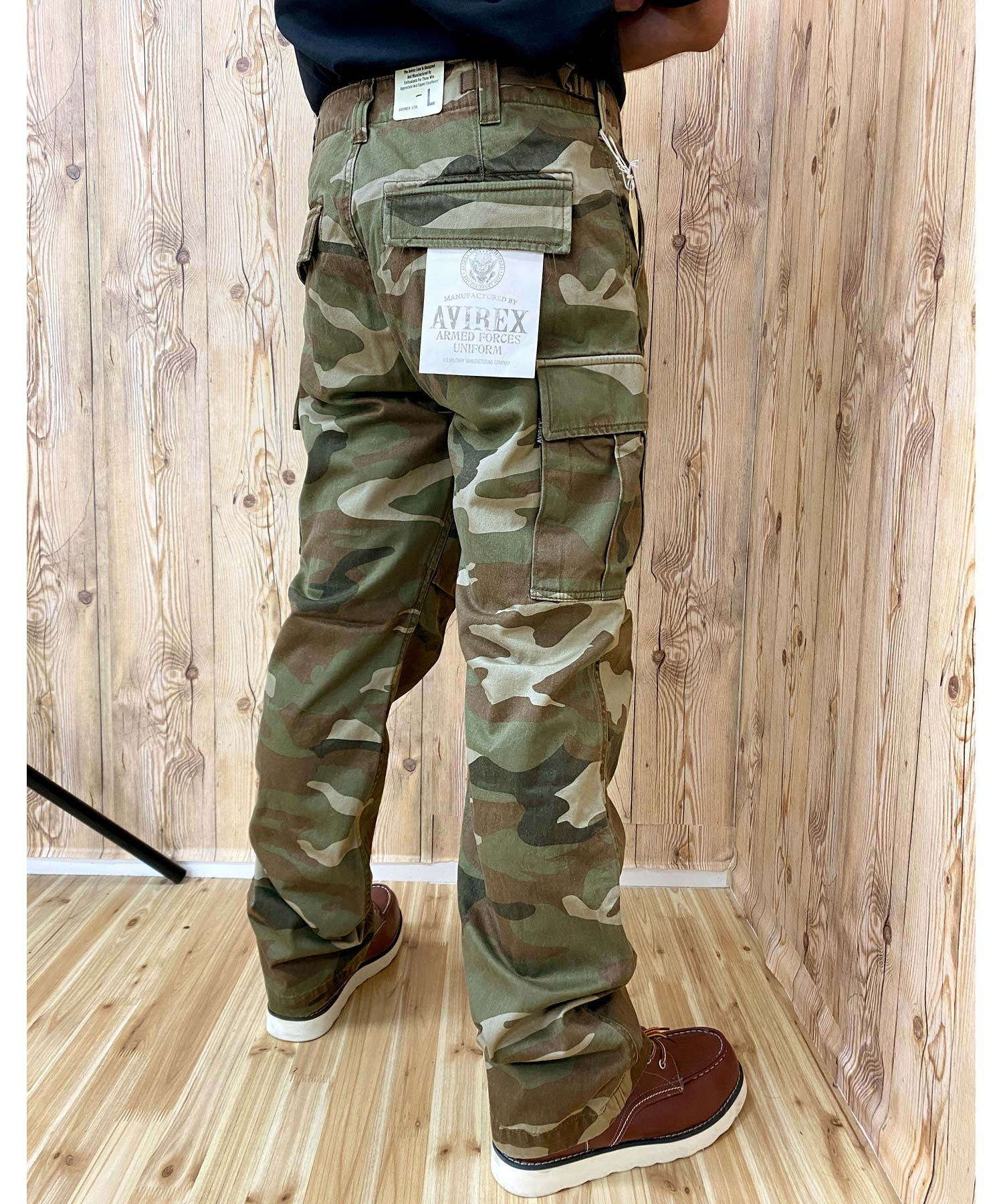 トップイズム TopIsm AVIREX アビレックス カーゴパンツ ミリタリー カモフラ 迷彩 無地 ファティーグパンツ