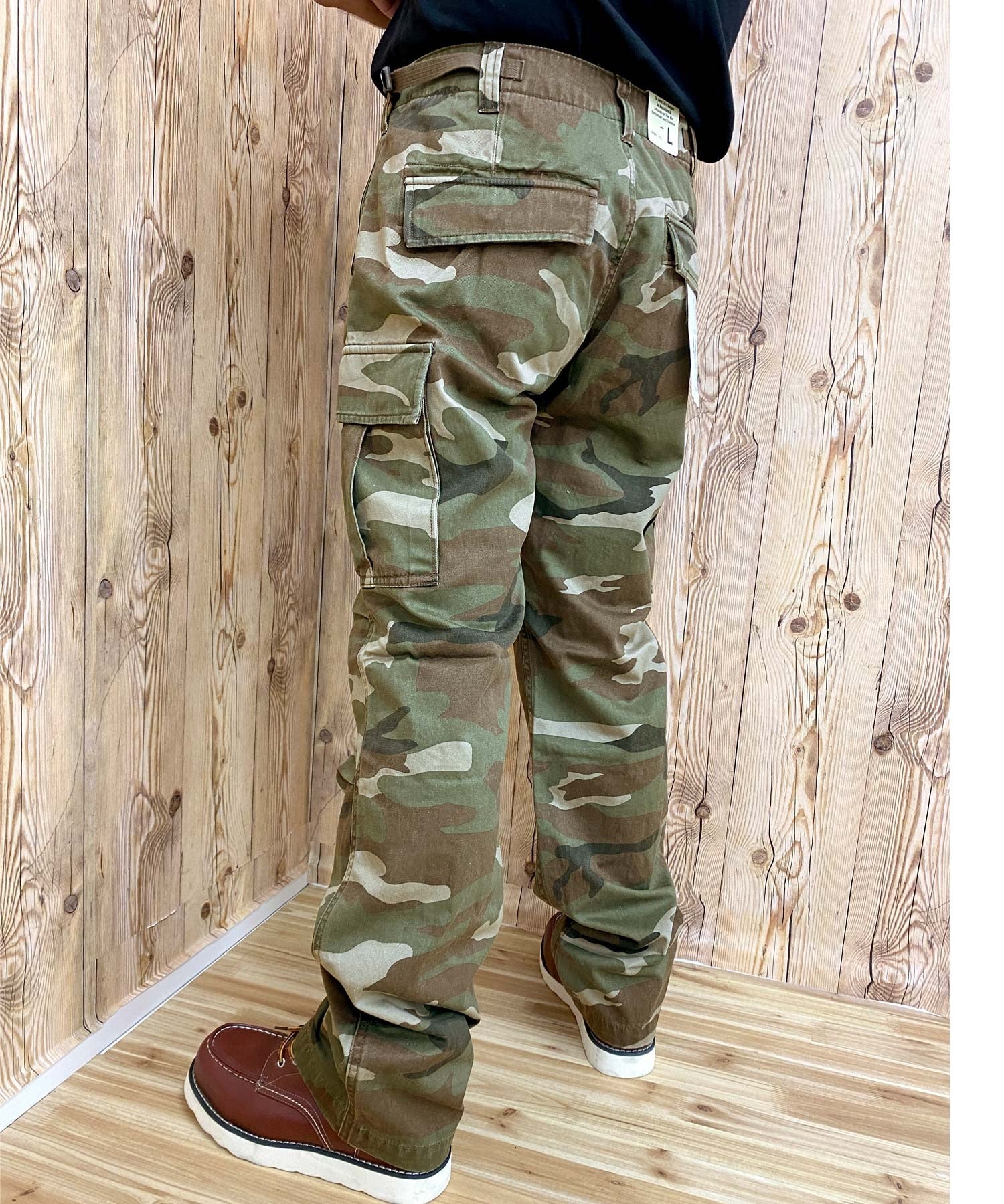 トップイズム TopIsm AVIREX アビレックス カーゴパンツ ミリタリー カモフラ 迷彩 無地 ファティーグパンツ