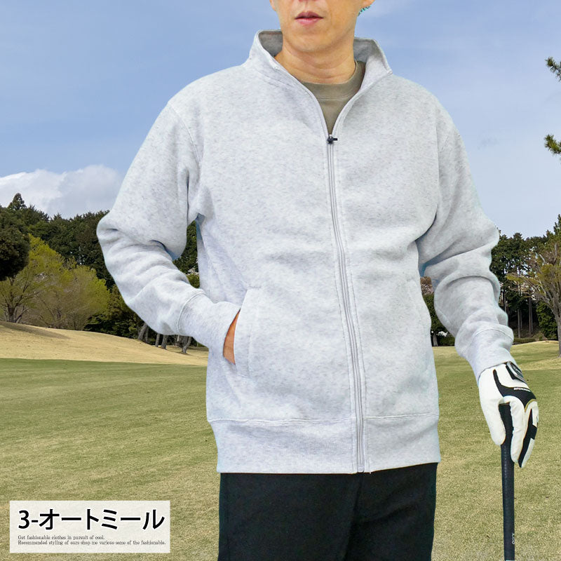 トップイズム TopIsm ゴルフ ジャケット メンズ ゴルフウェア 暖かい裏起毛 トレーナー ブルゾン スウェット トップス ハイネック ジップアップ スタンドネック 秋冬