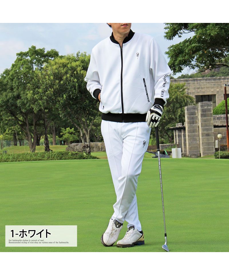 トップイズム TopIsm ゴルフウェア メンズ セットアップ 上下セット GIORNO SEVEN ジョルノセブン ジャケット ブルゾン ジップアップ ゴルフパンツ ジャージ 秋冬